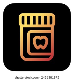 Editable dental medicine vector icon. Dentistry, healthcare, medical. Part of a big icon set family. Perfect for web and app interfaces, presentations, infographics, etc