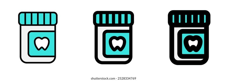 Ícone vetorial de medicina dentária editável. Odontologia, saúde, medicina. Parte de uma grande família de conjuntos de ícones. Perfeito para interfaces web e app, apresentações, infográficos, etc