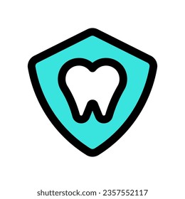 Editable dental protection vector icon. Dentistry, healthcare, medical. Part of a big icon set family. Perfect for web and app interfaces, presentations, infographics, etc