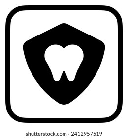 Editable dental protection vector icon. Dentistry, healthcare, medical. Part of a big icon set family. Perfect for web and app interfaces, presentations, infographics, etc