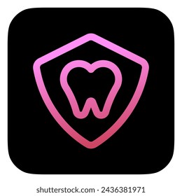 Editable dental protection vector icon. Dentistry, healthcare, medical. Part of a big icon set family. Perfect for web and app interfaces, presentations, infographics, etc
