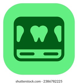 Editable dental scan vector icon. Dentistry, healthcare, medical. Part of a big icon set family. Perfect for web and app interfaces, presentations, infographics, etc
