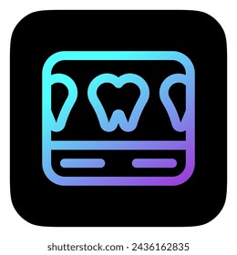 Editable dental scan vector icon. Dentistry, healthcare, medical. Part of a big icon set family. Perfect for web and app interfaces, presentations, infographics, etc
