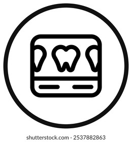 Editable dental scan vector icon. Dentistry, healthcare, medical. Part of a big icon set family. Perfect for web and app interfaces, presentations, infographics, etc