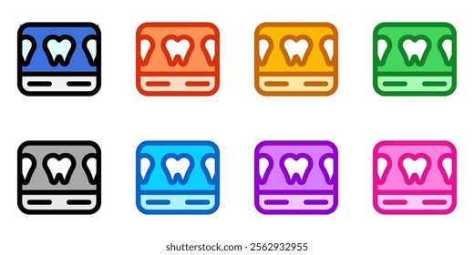 Editable dental scan vector icon. Dentistry, healthcare, medical. Part of a big icon set family. Perfect for web and app interfaces, presentations, infographics, etc