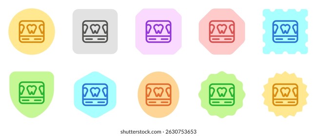 Editable dental scan vector icon. Dentistry, healthcare, medical. Part of a big icon set family. Perfect for web and app interfaces, presentations, infographics, etc