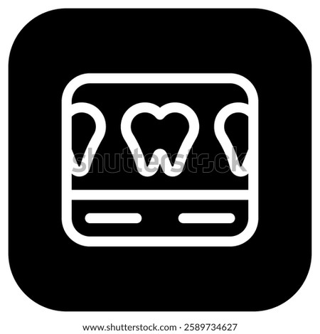 Editable dental scan vector icon. Dentistry, healthcare, medical. Part of a big icon set family. Perfect for web and app interfaces, presentations, infographics, etc