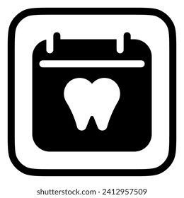 Editable dentist appointment vector icon. Dentistry, healthcare, medical. Part of a big icon set family. Perfect for web and app interfaces, presentations, infographics, etc