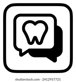 Editable dentist consultation vector icon. Dentistry, healthcare, medical. Part of a big icon set family. Perfect for web and app interfaces, presentations, infographics, etc