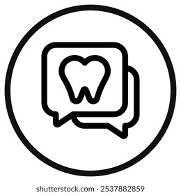 Editable dentist consultation vector icon. Dentistry, healthcare, medical. Part of a big icon set family. Perfect for web and app interfaces, presentations, infographics, etc