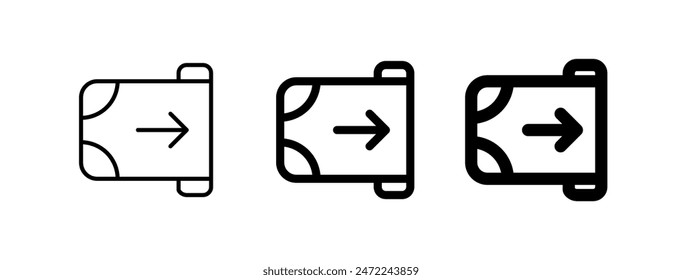 Icono de Vector de dinero. Parte de una gran familia de iconos. Finanzas, negocios, inversiones, contabilidad. Perfecto para interfaces de Web y App, presentaciones, infografías, etc