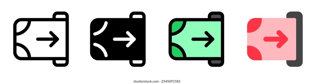 Editable deposit, receive money vector icon. Part of a big icon set family. Finance, business, investment, accounting. Perfect for web and app interfaces, presentations, infographics, etc