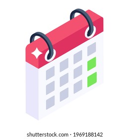 Diseño editable del icono del calendario