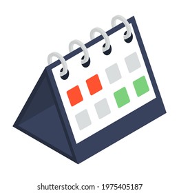 Editable design of calendar icon