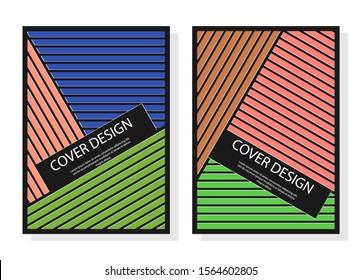 Editable design for the cover, A4 format. Geometric abstract background. for the design of the cover, screen saver, for applications and websites, for business cards, posters and printed products. 