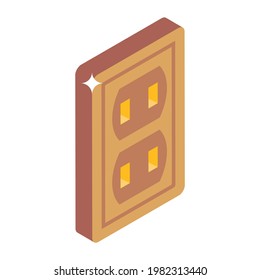 Diseño editable del icono de toma eléctrica