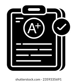 Editable design icon of A+ grade