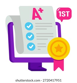 Icono de diseño editable de grado A+