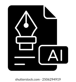 Editable design icon of ai file