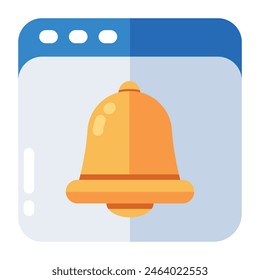 Editable design icon of alarm