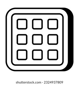 Editable design icon of apps