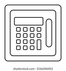 Icono de diseño editable de atm
