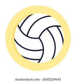 Editable design icon of basketball