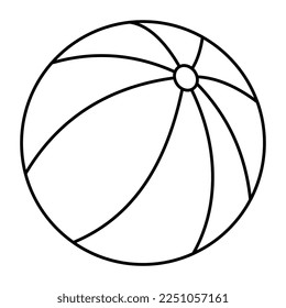 Editable design icon of beach ball 