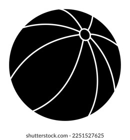 Icono de diseño editable del balón de playa 