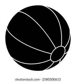 Editable design icon of beach ball