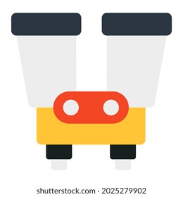 An editable design icon of binoculars