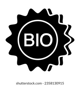 Editable design icon of bio sign