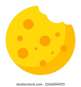 An editable design icon of biscuit