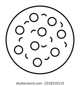Ein bearbeitbares Design-Symbol für Kekse