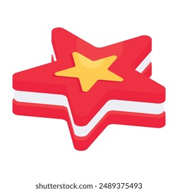 An editable design icon of biscuit