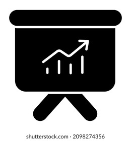 Un icono de diseño editable para la presentación de negocios

