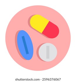 An editable design icon of capsules