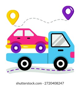 Icono de diseño editable del portador del coche 