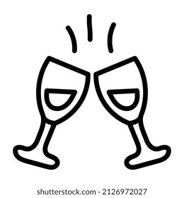 Editable design icon of cheers

