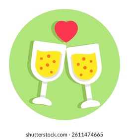 Editable design icon of cheers