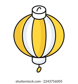 Ein bearbeitbares Design-Icon mit chinesischer Laterne 
