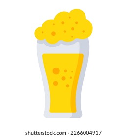 An editable design icon of cola drink glass 
