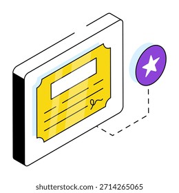 Icono de diseño editable de papel de contrato
