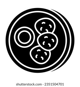 An editable design icon of cookies 