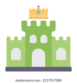 An editable design icon of crown castle

