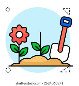 Ícone de desenho editável de escavação
