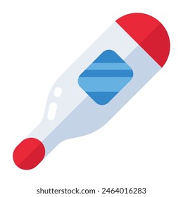 An editable design icon of digital thermometer