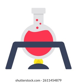 An editable design icon of experiment