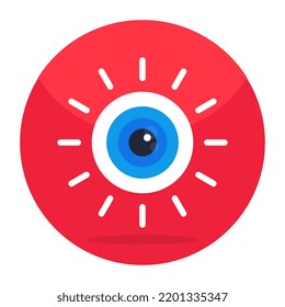 Icono de diseño editable del ojo