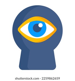 Bearbeitbare Design-Symbol für das Auge 